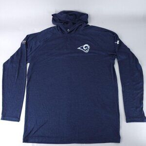 Los Angeles Rams Hoodie Mens Medium Navy NFL Football Under Armour HeatGear